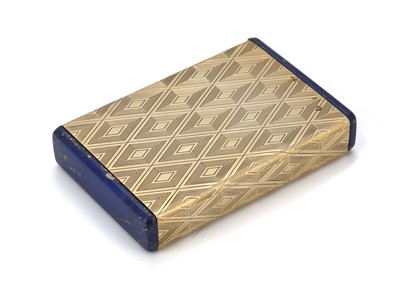 Lot 253 - An early 20th century 14 carat gold and lapis...