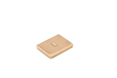 Lot 223 - A George V 9 carat gold vesta case, London...
