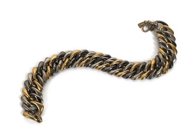 Lot 611 - Yves Saint Laurent two tone chain necklace,...