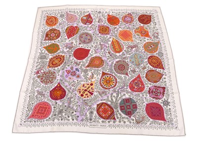 Lot 309 - Hermes 'L'Arbre de Vie' silk scarf, c. 2012,...