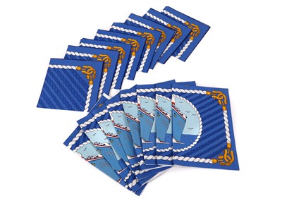 Lot 384 - Hermes printed cotton table mats and...