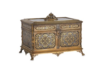 Lot 192 - A FINE LATE 19TH CENTURY BRONZE, STEEL AND...
