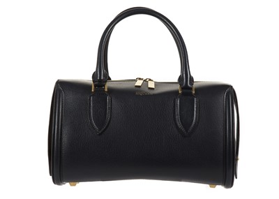 Lot 410 - Alexander McQueen navy Heroine Bowling bag,...