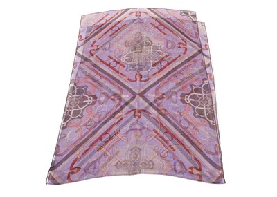 Lot 308 - Hermes 'Eperon d'Or' mousseline silk scarf,...
