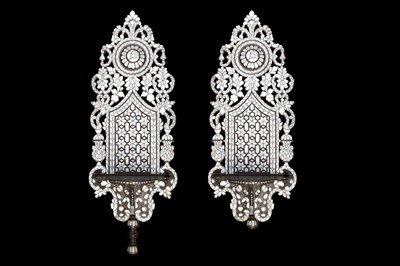 Lot 187 - A PAIR OF 19TH CENTURY INDIAN HARDWOOD AND...