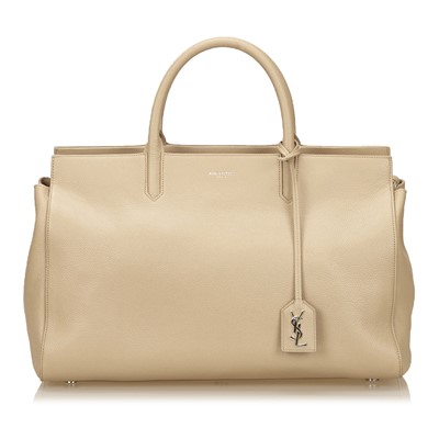 Lot 275 - Saint Laurent beige Medium Cabas Tote, beige...