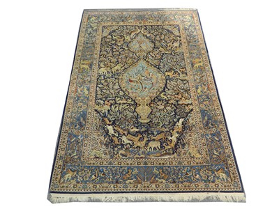 Lot 67 - A FINE ISFAHAN WOOL & SILK RUG, WEST PERSIA,...