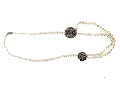 Lot 606 - Chanel 'pearl' and enamel sautoir, dated...