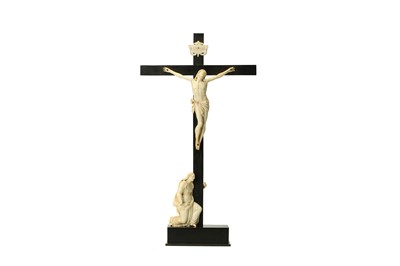 Lot 44 - A 17TH CENTURY ITALIAN IVORY AND EBONY...