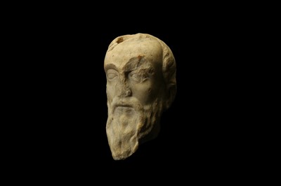 Lot 26 - A 13TH CENTURY ITALIAN GOTHIC MARBLE HEAD the...