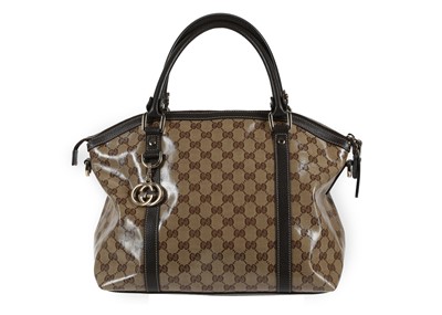 Lot 319 - Gucci Convertible Dome Tote, coated monogram...