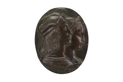 Lot 70 - A LATE 19TH CENTURY CAST LEAD RELIEF IN THE...
