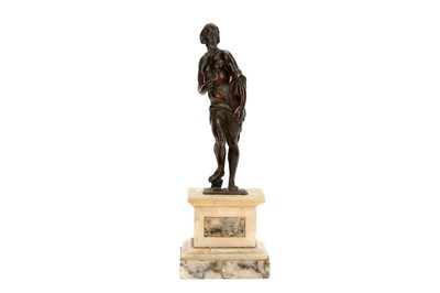 Lot 43 - A 17TH CENTURY ITALO-FLEMISH BRONZE FIGURE OF...