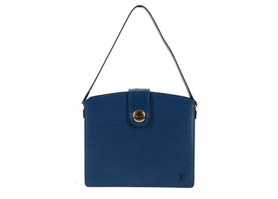 Lot 401 - Louis Vuitton blue epi leather tote, 1990s,...
