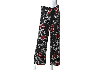 Lot 360 - Giorgio Armani Runway silk embroidered...