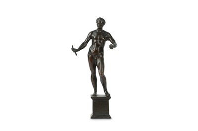 Lot 39 - A 17TH CENTURY ITALO-FLEMISH BRONZE FIGURE OF...