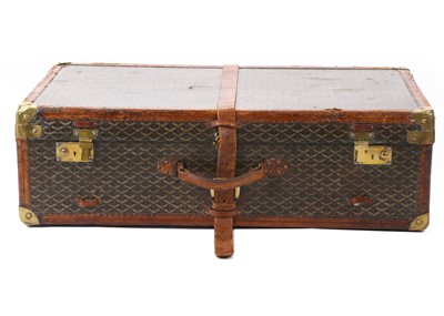 Lot 224 - Early 20th century Goyard steamer trunk,...