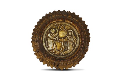 Lot 38 - A SMALL 18TH / 19TH CENTURY CARVED WOOD AND...