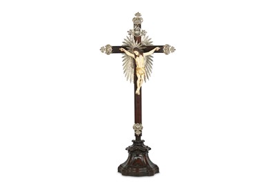 Lot 45 - AN 18TH CENTURY INDO-PORTUGUESE (GOAN) CARVED,...