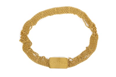 Lot 604 - Chanel Runway gilt metal multi-chain belt,...