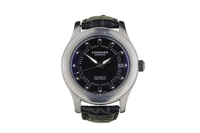 Lot 12 - CHOPARD. A STAINLESS STEEL AUTOMATIC...