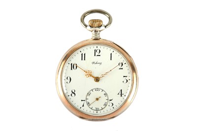 Lot 42 - VIKING. AN .800 SILVER OPEN FACED POCKET WATCH....