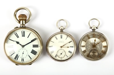 Lot 80 - DENT. A LATE 19TH CENTURY HALLMARKED SILVER...