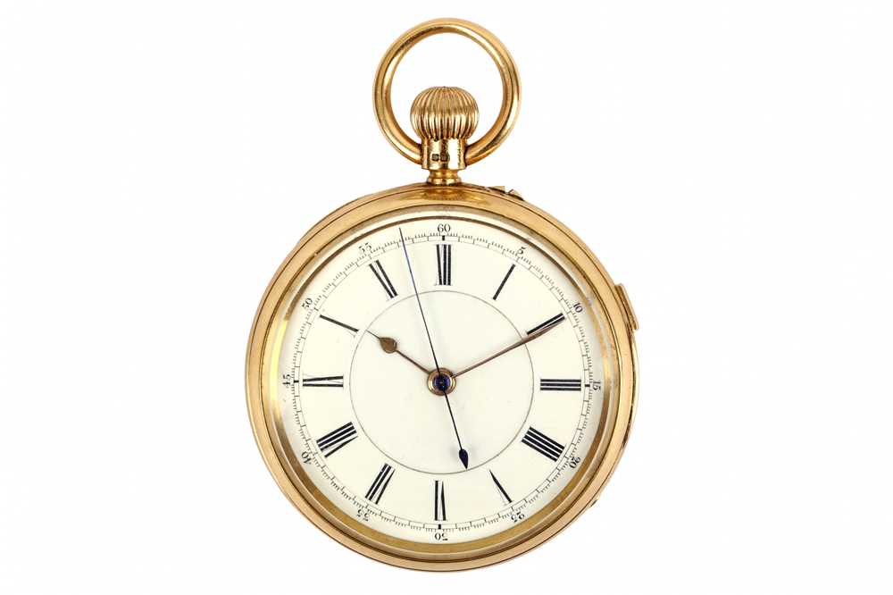 Lot 87 - J.B.YABSLEY. AN ANTIQUE 18K GOLD OPEN FACED...