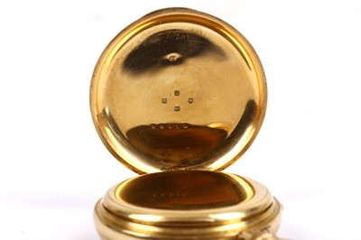 Lot 87 - J.B.YABSLEY. AN ANTIQUE 18K GOLD OPEN FACED...
