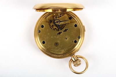 Lot 87 - J.B.YABSLEY. AN ANTIQUE 18K GOLD OPEN FACED...