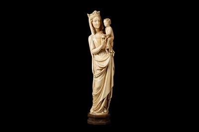 Lot 49 - A LARGE 19TH CENTURY FRENCH (DIEPPE) CARVED...