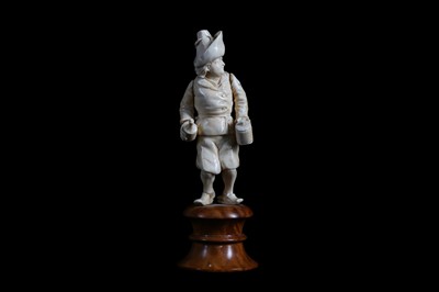 Lot 31 - A LATE 18TH / EARLY 19TH CENTURY GERMAN IVORY...