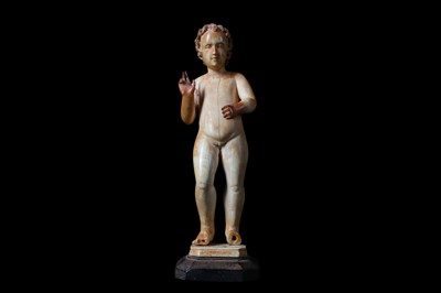 Lot 25 - AN 18TH CENTURY SPANISH CARVED IVORY AND...