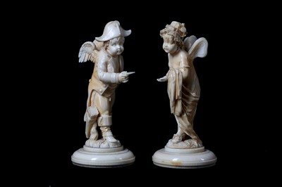 Lot 28 - AN UNUSUAL PAIR OF 19TH CENTURY FRENCH...