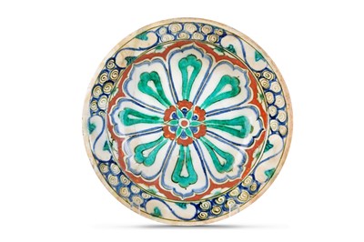 Lot 79 - AN IZNIK POTTERY DISH Ottoman Turkey, 17th...