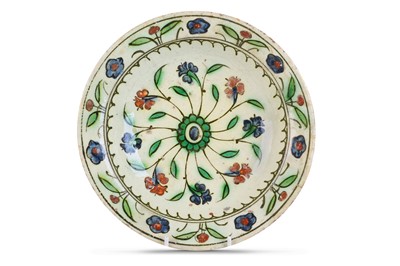 Lot 78 - AN IZNIK POTTERY DISH Ottoman Turkey, 17th...