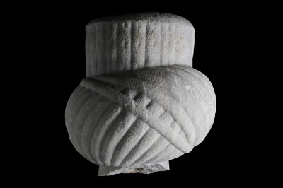 Lot 70 - A LARGE OTTOMAN CARVED MARBLE TURBAN Ottoman...