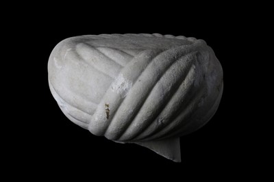 Lot 65 - AN OTTOMAN CARVED MARBLE TURBAN Ottoman Turkey,...