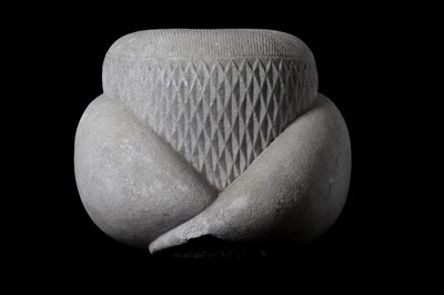 Lot 62 - A LARGE OTTOMAN CARVED MARBLE TURBAN Ottoman...