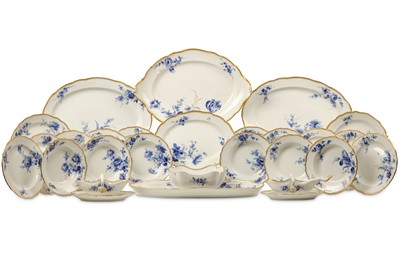 Lot 24 - A MEISSEN PORCELAIN PART DINNER SERVICE, late...