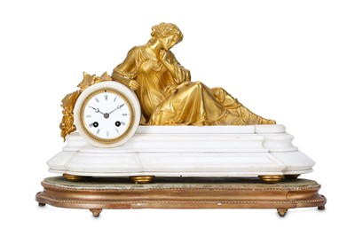 Lot 262 - A LATE 19TH CENTURY FRENCH GILT BRONZE AND...
