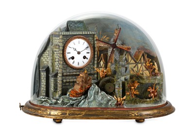 Lot 292 - A NAPOLEON III MUSICAL AND AUTOMATON CLOCK...