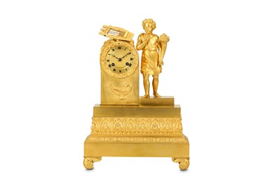 Lot 189 - A SMALL EARLY 19TH CENTURY EMPIRE PERIOD GILT...