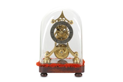 Lot 249 - A SMALL 19TH CENTURY ENGLISH BRASS SKELETON...