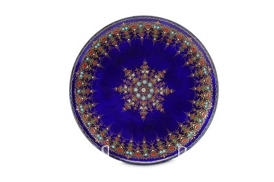 Lot 149 - A LATE 19TH CENTURY SEVRES STYLE ENAMELLED AND...