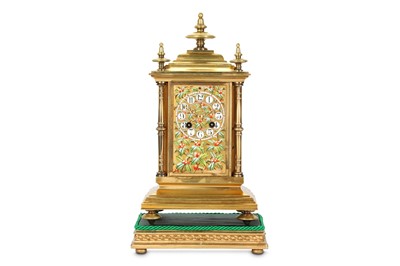 Lot 285 - A LATE 19TH CENTURY GILT BRONZE AND PORCELAIN...
