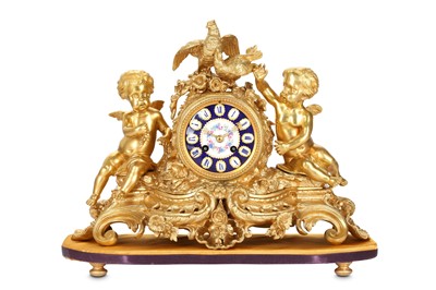 Lot 261 - A THIRD QUARTER 19TH CENTURY GILT BRONZE AND...