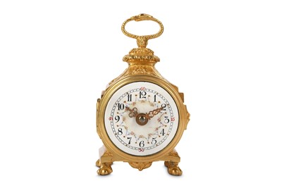 Lot 281 - A SMALL EARLY 20TH CENTURY FRENCH GILT BRONZE...