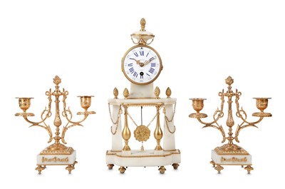 Lot 280 - A LATE 19TH CENTURY FRENCH WHITE MARBLE AND...