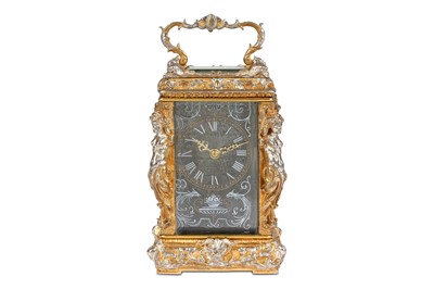 Lot 244 - A SILVERED AND GILT BRASS AND ENAMELLED...